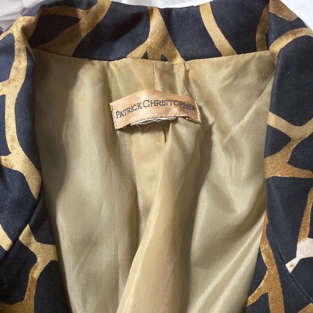 PATRICK CHRISTOPHER ANIMAL PRINT BLAZER JACKET